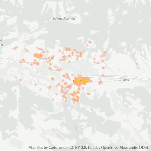 Dami ng Negosyo sa Postal Code 6352 - Ellmau, Tyrol (estado)