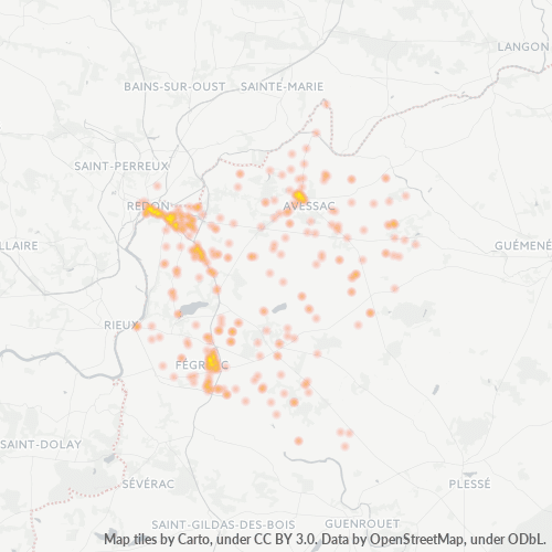 Dami ng Negosyo sa Postal Code 44460 - Avessac, Pays de la Loire