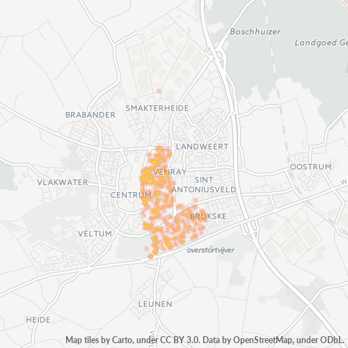 Dami ng Negosyo sa Postal Code 5802 - Venray, Provincie Limburg