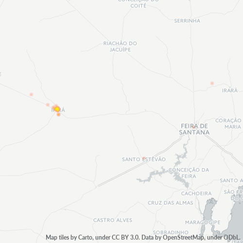 Dami ng Negosyo sa Postal Code 44600-000 - Ipirá, Bahia