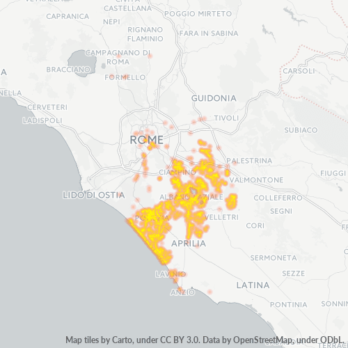 Dami ng Negosyo sa Postal Code 00040 - Roma, Lazio