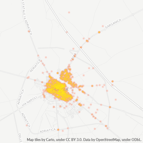 Dami ng Negosyo sa Postal Code 71121 - Foggia, Apulia