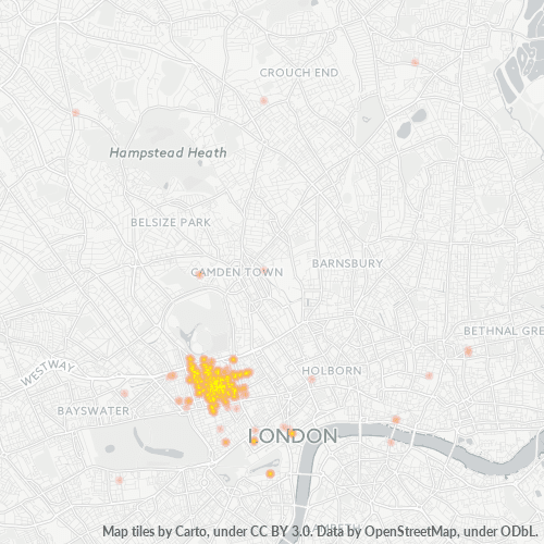 Dami ng Negosyo sa Postal Code W1M - United Kingdom
