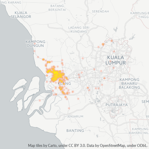 Dami ng Negosyo sa Postal Code 42100 - Klang, Selangor