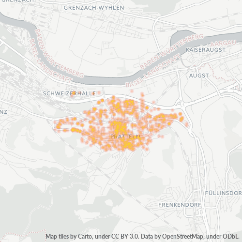 Dami ng Negosyo sa Postal Code 4133 - Pratteln, Kanton Basel-Landschaft