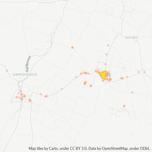 Dami ng Negosyo sa Postal Code 64211 - Kediri, Silangang Java