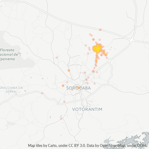 Dami ng Negosyo sa Postal Code 18103-000 - Sorocaba, São Paulo
