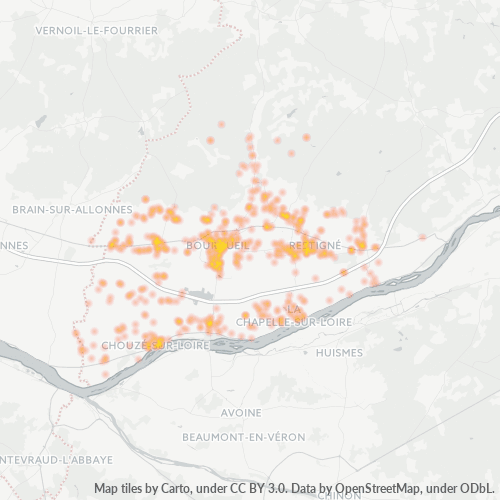 Dami ng Negosyo sa Postal Code 37140 - Ingrandes-de-Touraine, Centre