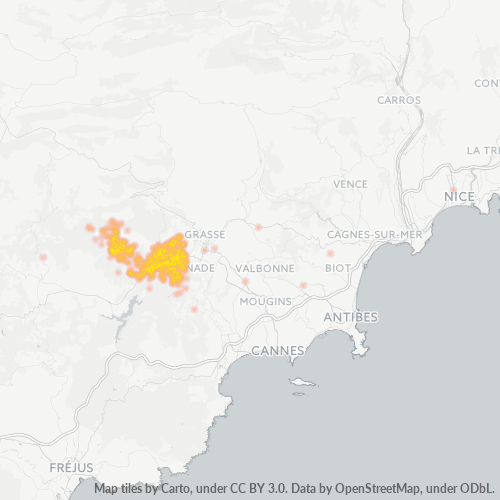 Dami ng Negosyo sa Postal Code 06530 - Cabris, Provence-Alpes-Côte d'Azur