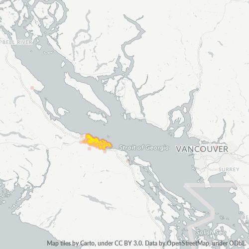 Dami ng Negosyo sa Postal Code V9P - Parksville, British Columbia