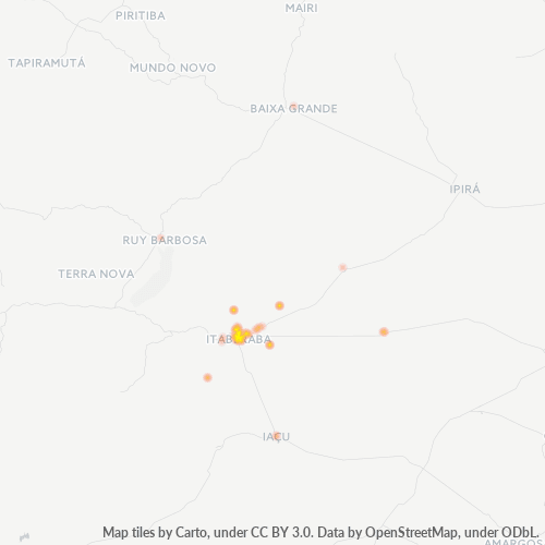 Dami ng Negosyo sa Postal Code 46880-000 - Itaberaba, Bahia
