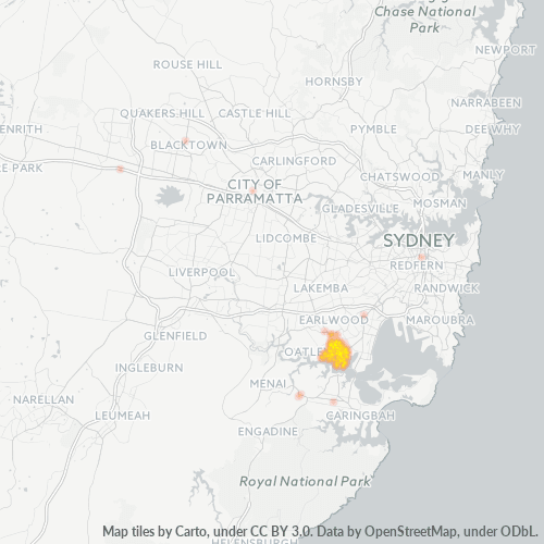 Virksomhedskoncentration i Postnummer 2221 - Blakehurst, New South Wales