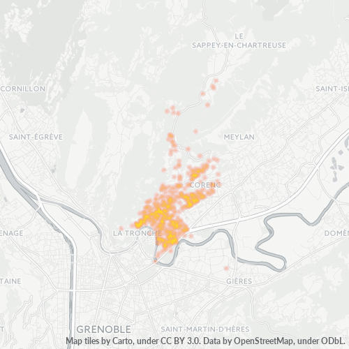Dami ng Negosyo sa Postal Code 38700 - Sarcenas, Rhône-Alpes