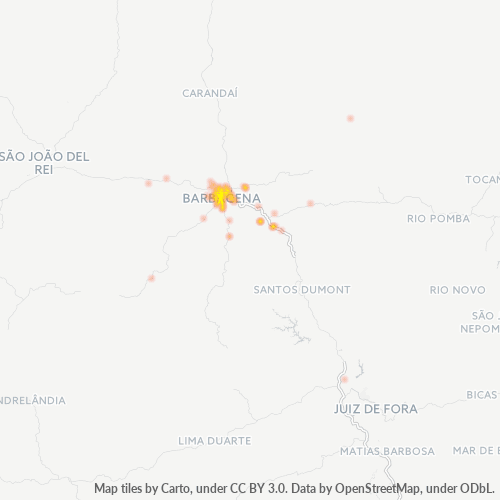 Dami ng Negosyo sa Postal Code 36200-000 - Barbacena, Minas Gerais