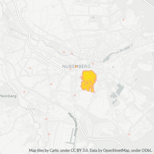 Konsentrasi Perniagaan di Poskod 90459 - Nuremberg, Bavaria