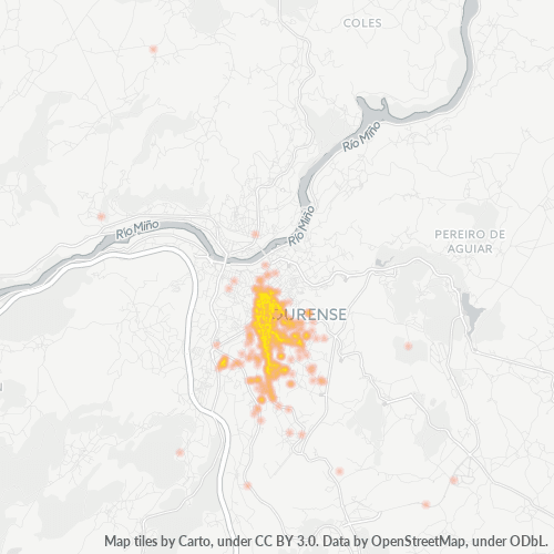 Dami ng Negosyo sa Postal Code 32005 - Ourense, Galicia (Espanya)