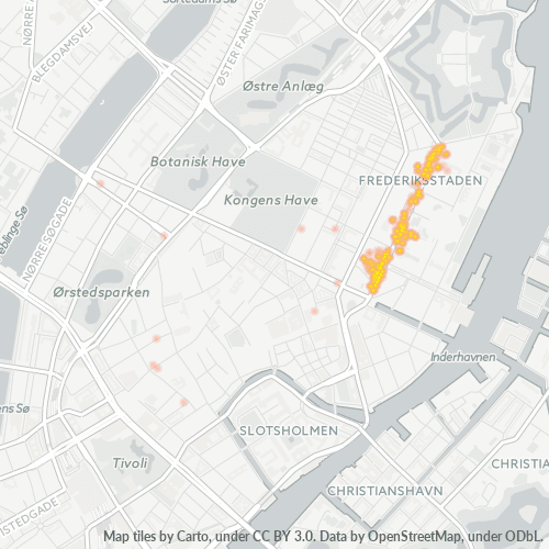 Dami ng Negosyo sa Postal Code 1260 - Copenhague, Region Hovedstaden