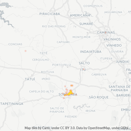 Dami ng Negosyo sa Postal Code 18013-000 - Sorocaba, São Paulo