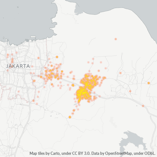 Dami ng Negosyo sa Postal Code 17550 - Bekasi, Kanlurang Java