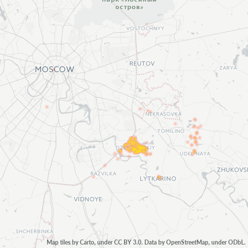 Dami ng Negosyo sa Postal Code 140090 - Dzerzhinsky (town)