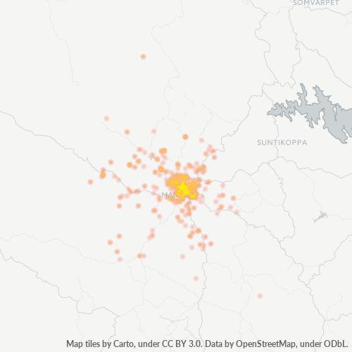 Bedrijfsconcentratie in Postcode 571201 - Karnataka