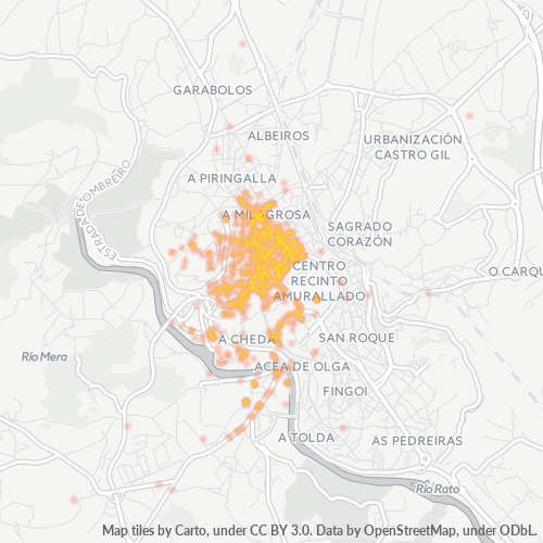 Business Concentration in Postal Code 27004 - Lugo, Galicia (Spain)