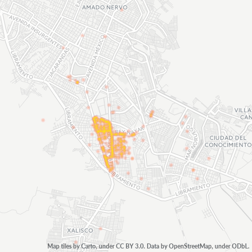 Dami ng Negosyo sa Postal Code 63190 - Tepic, Nayarit