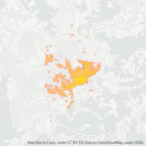Business Concentration in Postal Code 57072 - Siegen, North Rhine-Westphalia