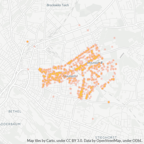 Business Concentration in Postal Code 33607 - Bielefeld, North Rhine-Westphalia