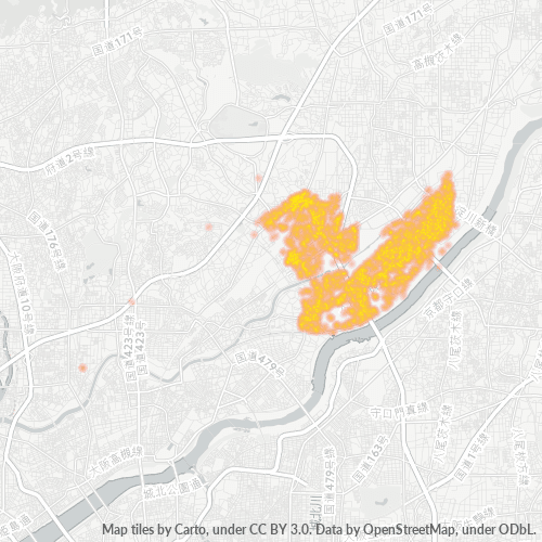 Bedrijfsconcentratie in Postcode 566 - Osaka (prefectuur)