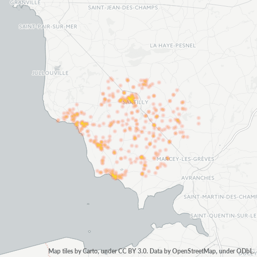 Dami ng Negosyo sa Postal Code 50530 - Sartilly, Ibabang Normandia