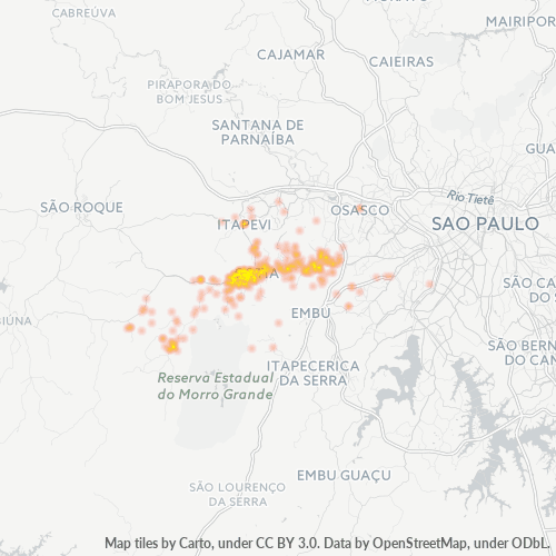 Dami ng Negosyo sa Postal Code 06700-000 - Cotia, São Paulo