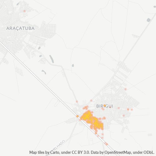 Dami ng Negosyo sa Postal Code 16204-000 - Birigui, São Paulo