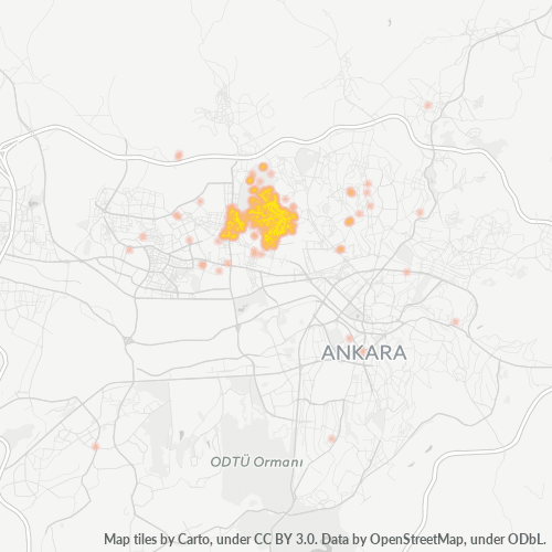 Dami ng Negosyo sa Postal Code 06210 - Yenimahalle, Lalawigan ng Ankara