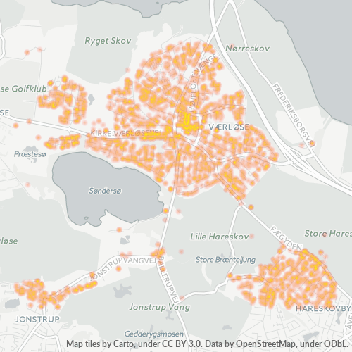 Dami ng Negosyo sa Postal Code 3500 - Værløse, Region Hovedstaden