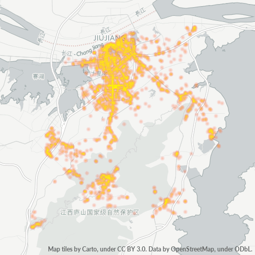 Business Concentration in Postal Code 332005 - Jiujiang, Jiangxi