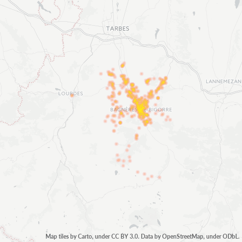 Dami ng Negosyo sa Postal Code 65200 - Banios, Midi-Pyrénées