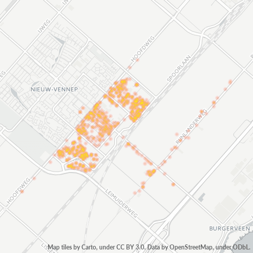 Dami ng Negosyo sa Postal Code 2153 - Nieuw-Vennep, Provincie Noord-Holland