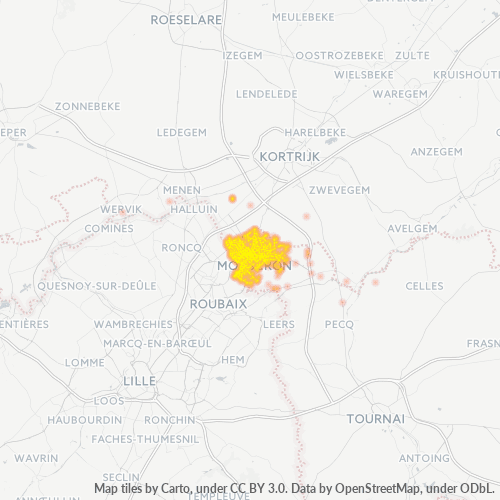 Dami ng Negosyo sa Postal Code 7700 - Mouscron, Valonia