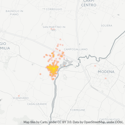Dami ng Negosyo sa Postal Code 42048 - Rubiera, Emilia-Romagna