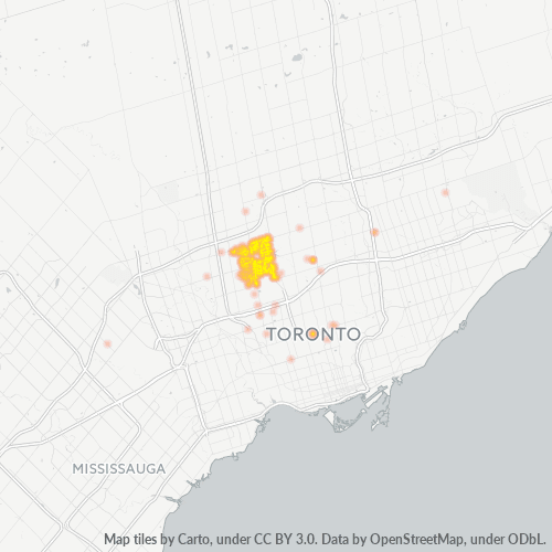 Bedrijfsconcentratie in Postcode M3J - Yorkville, Ontario