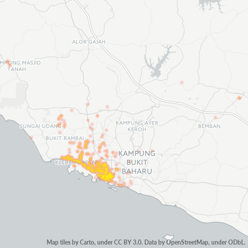 Dami ng Negosyo sa Postal Code 75200 - Malacca, Melaka