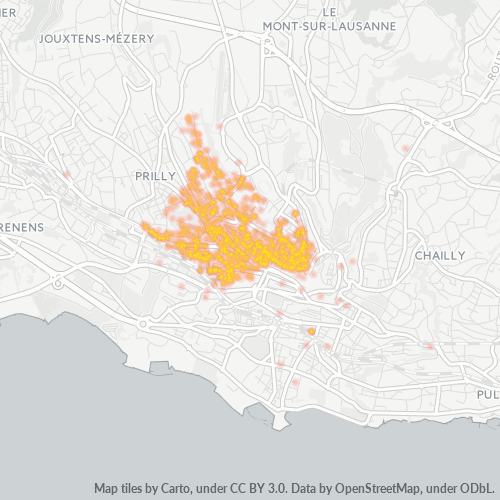 Dami ng Negosyo sa Postal Code 1004 - Lausanne, Canton de Vaud
