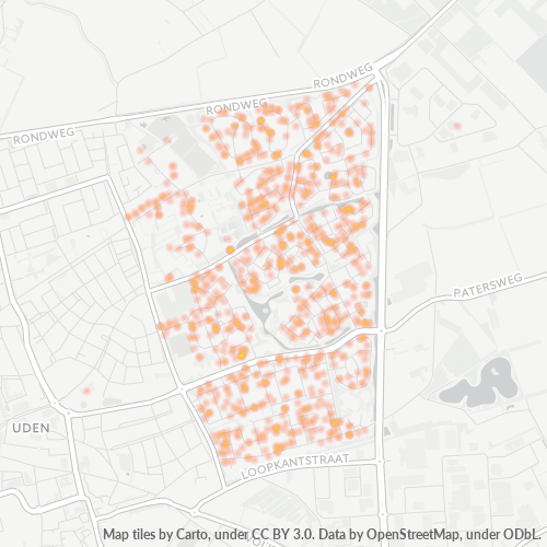 Dami ng Negosyo sa Postal Code 5403 - Uden, Provincie Noord-Brabant
