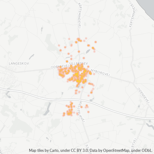Mkusanyiko wa Biashara katika Posta 5540 - Ullerslev, Region Syddanmark