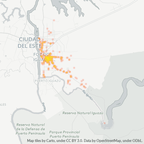 Dami ng Negosyo sa Postal Code 85853-000 - Foz do Iguaçu, Paraná