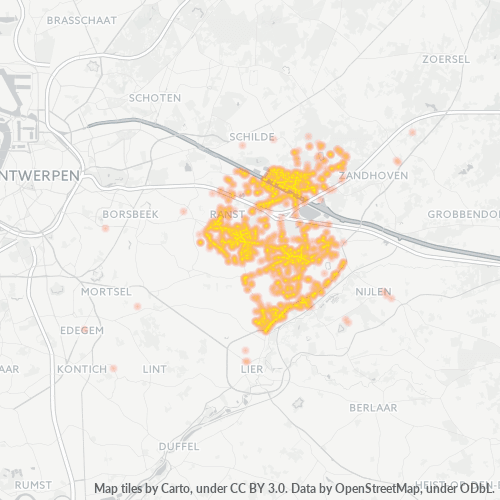 Dami ng Negosyo sa Postal Code 2520 - Belhika