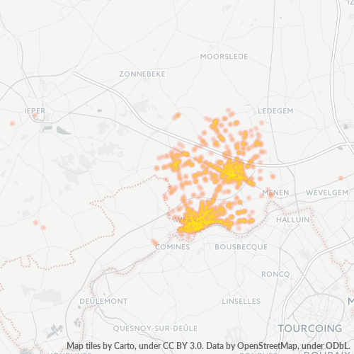 Dami ng Negosyo sa Postal Code 8940 - Geluwe, Flandes