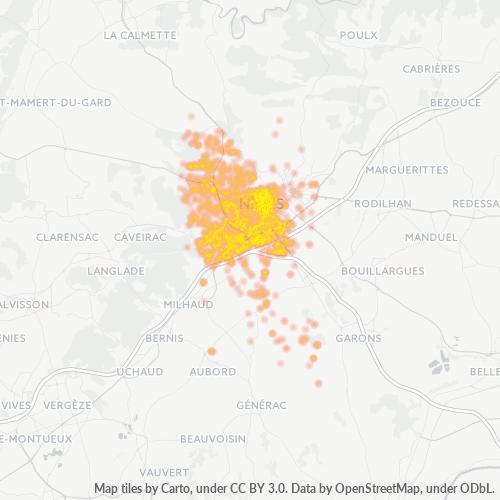 Dami ng Negosyo sa Postal Code 30900 - Nîmes, Languedoc-Roussillon