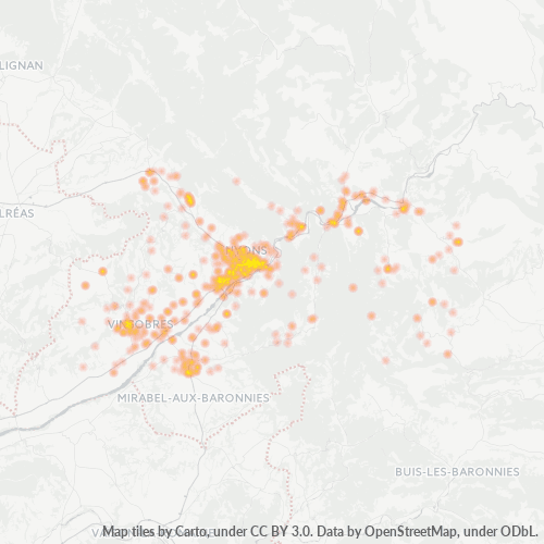 Dami ng Negosyo sa Postal Code 26110 - Nyons, Rhône-Alpes